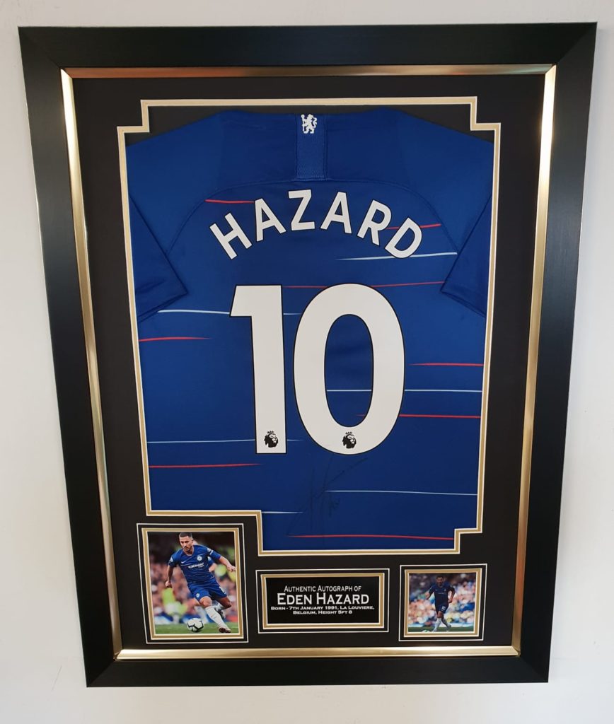 signed hazard chelsea shirt