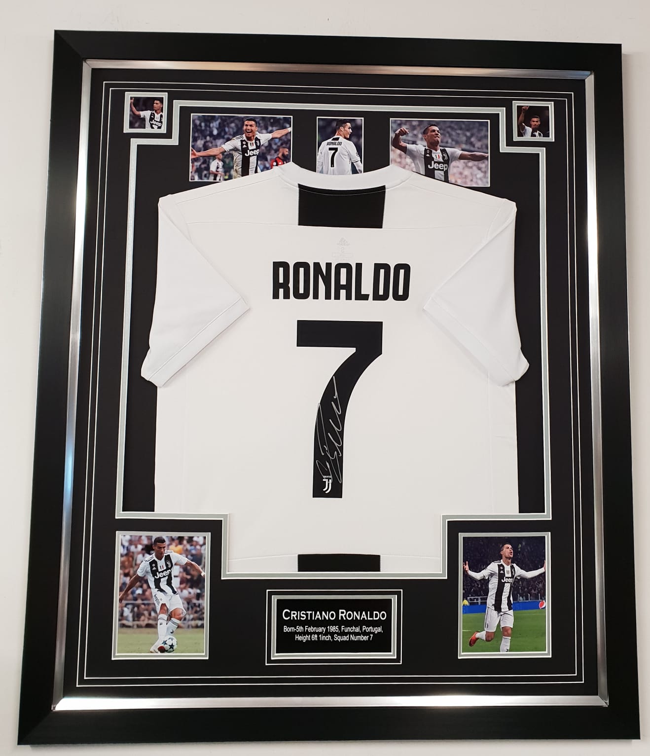 framed ronaldo jersey