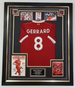 Steven Gerrard Signature with No.8 Liverpool Football Shirt Framed ...