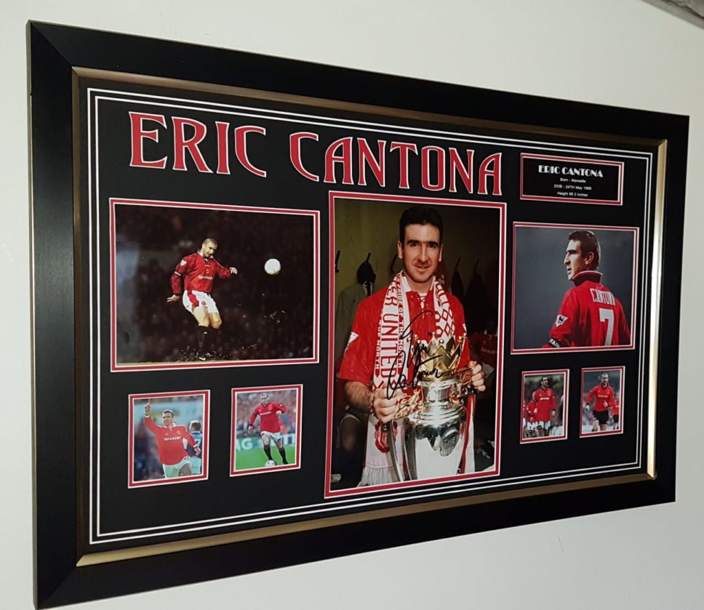 Eric Cantona Signed Manchester United Photo Framed – Experience Epic