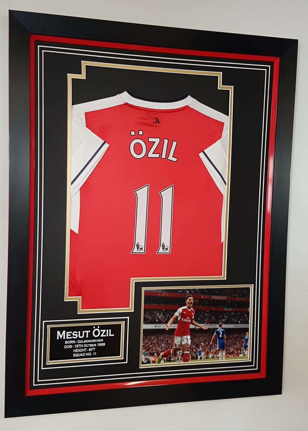 ozil signed shirt