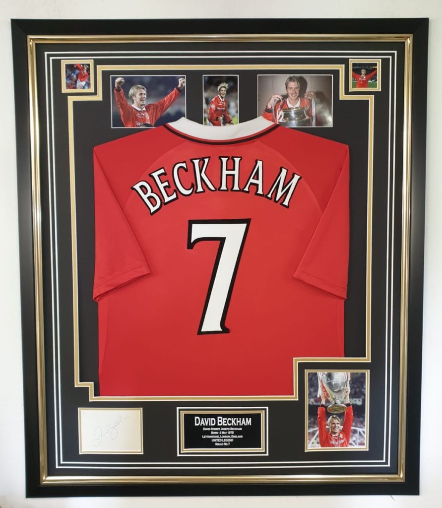 signed framed man utd shirt