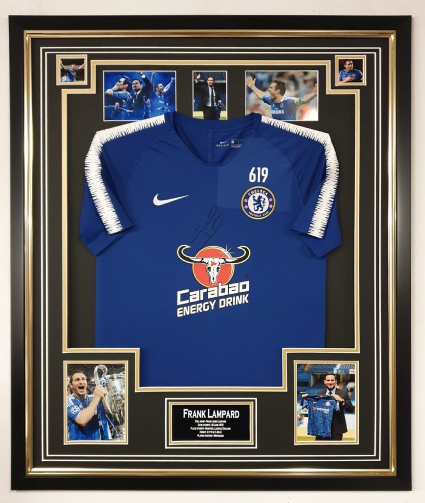 Frank Lampard Signed Chelsea Shirt Framed Experience Epic